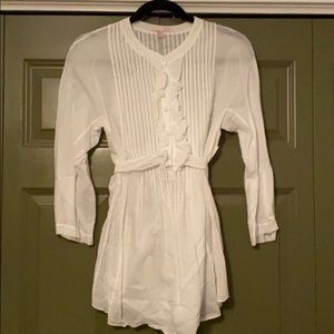 Rebecca Taylor white blouse size 8